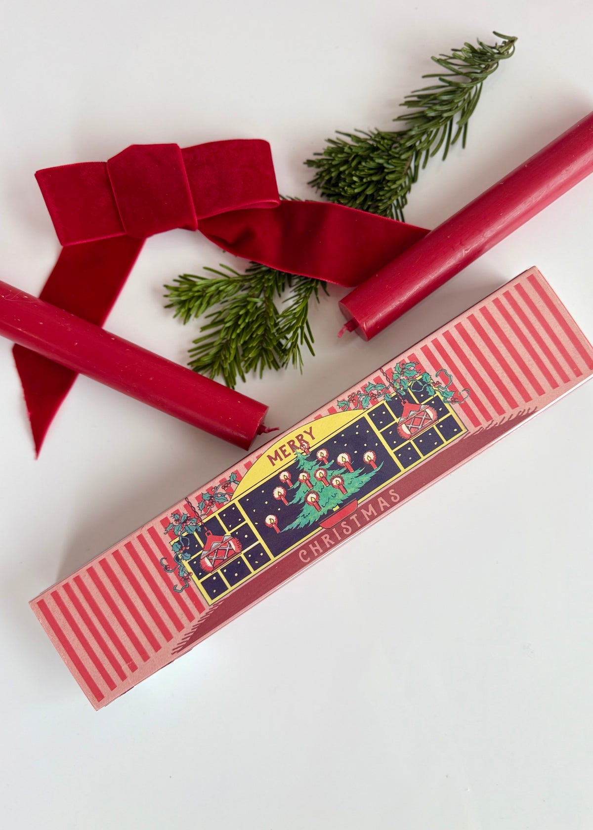 Extra lange Streichhölzer Merry Christmas