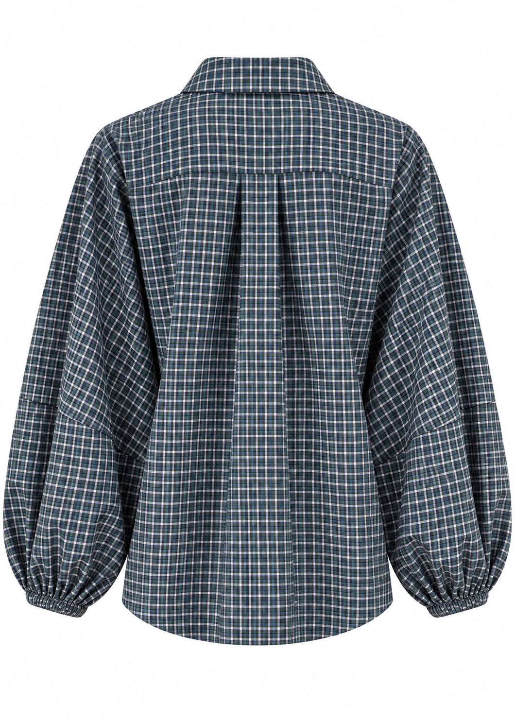 Hemdbluse 'Check-Grün'