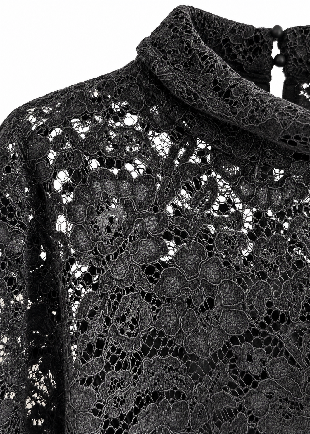 Bluse aus Spitze 'Schwarz'