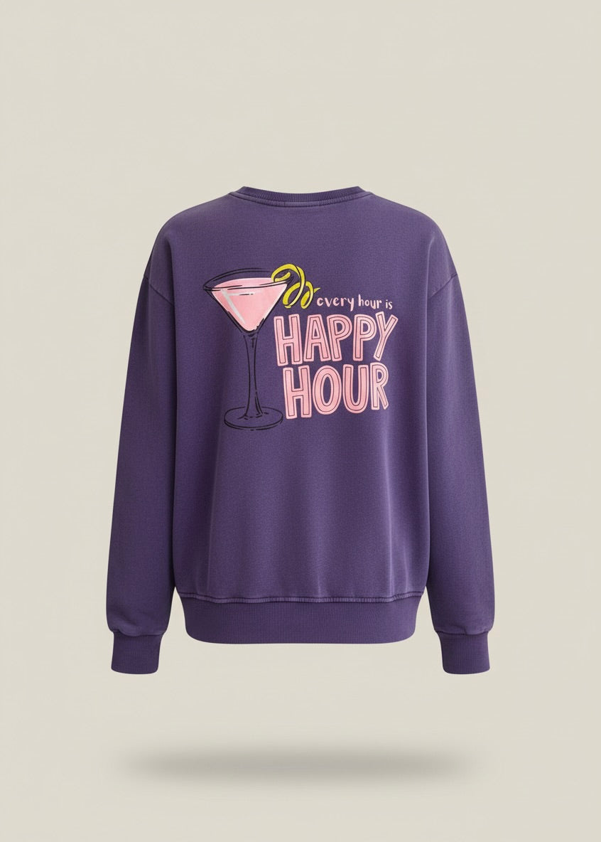 Sweatshirt 'Happy Hour'