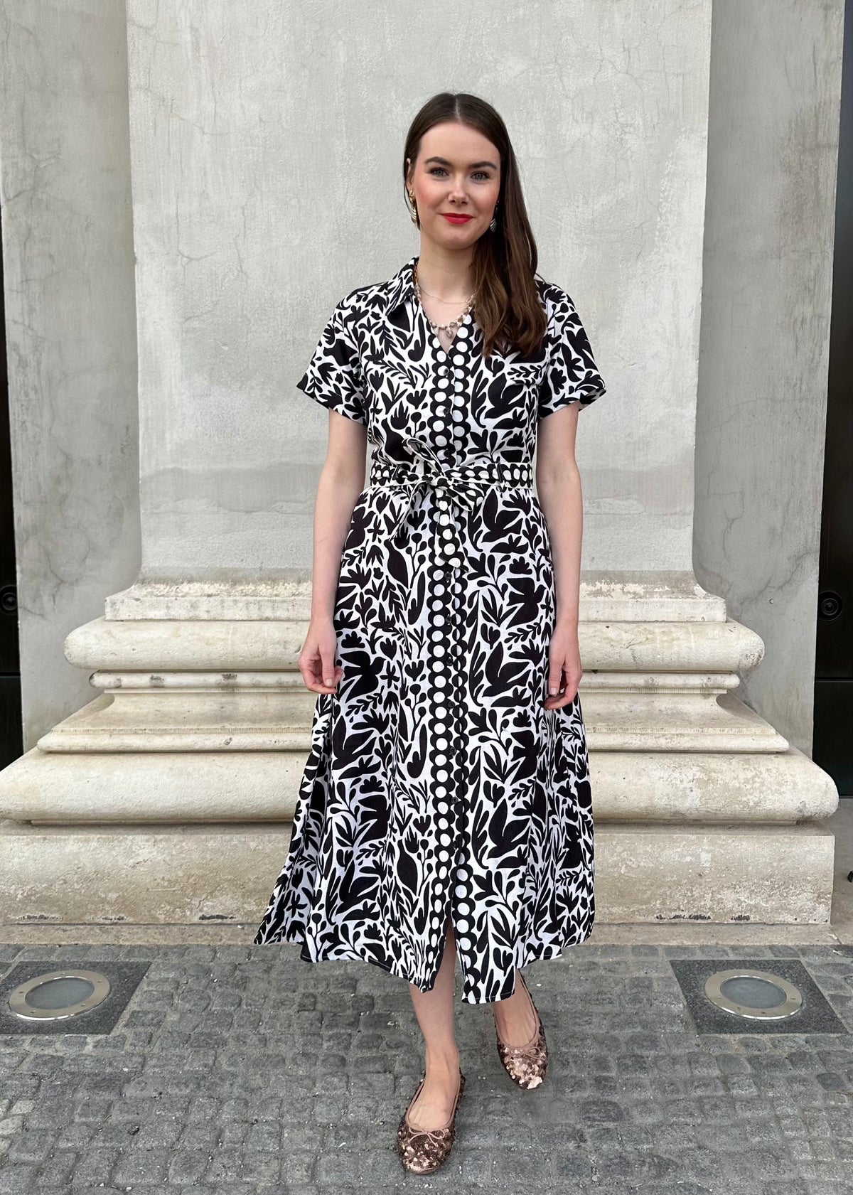 Leinenkleid &#39;Schwarz&#39;