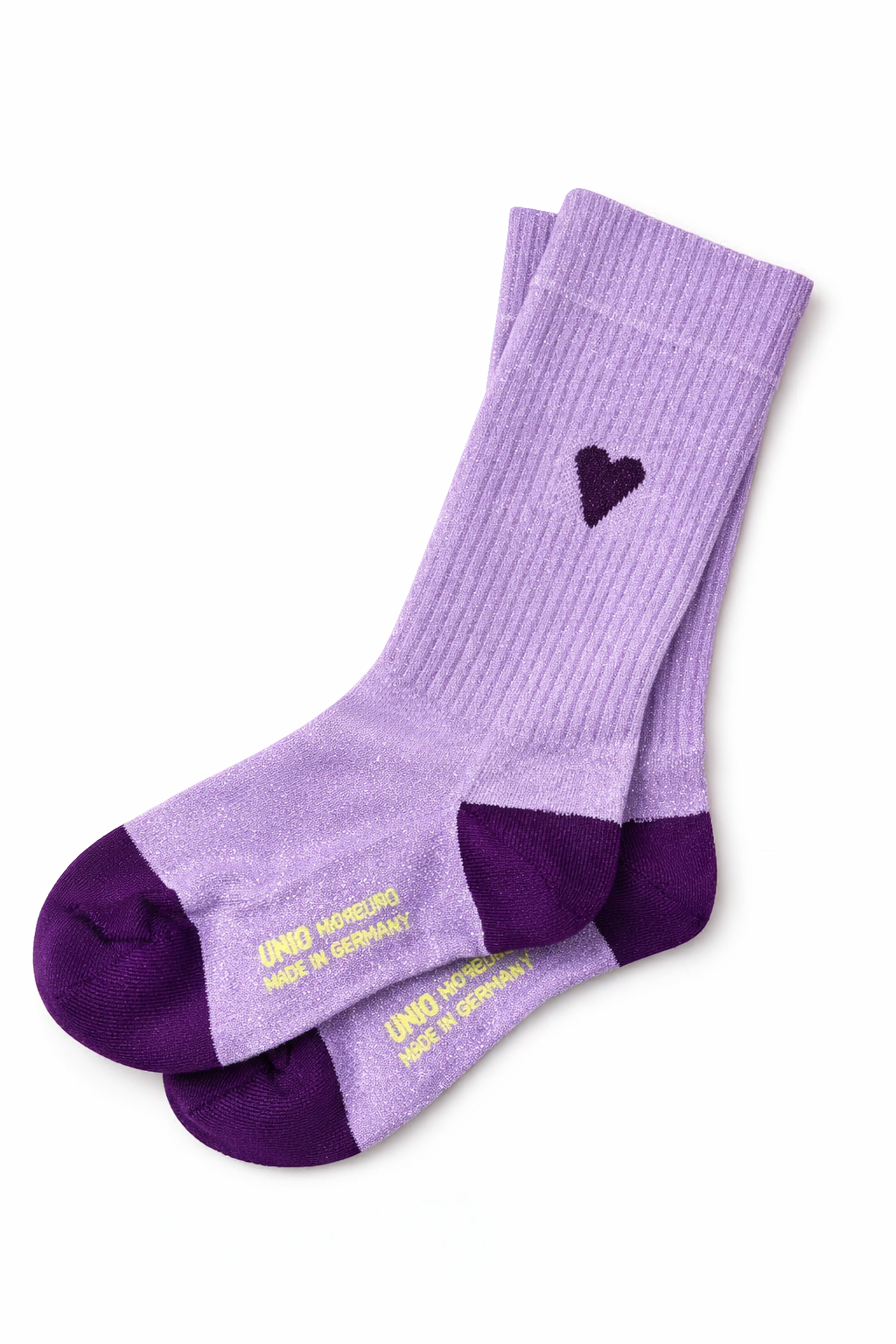 Socken 'Love' in Flieder