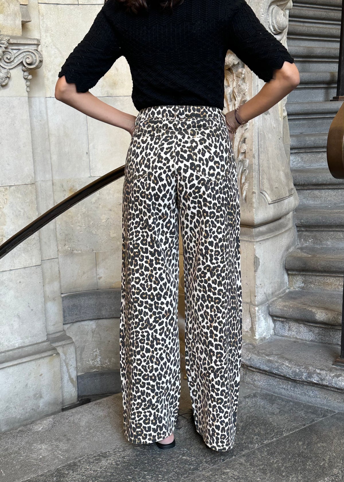 Gerade Jeans &#39;Leo Print`
