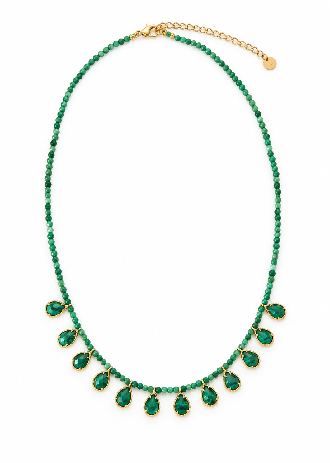 Kette mit Anhänger 'Malachite'