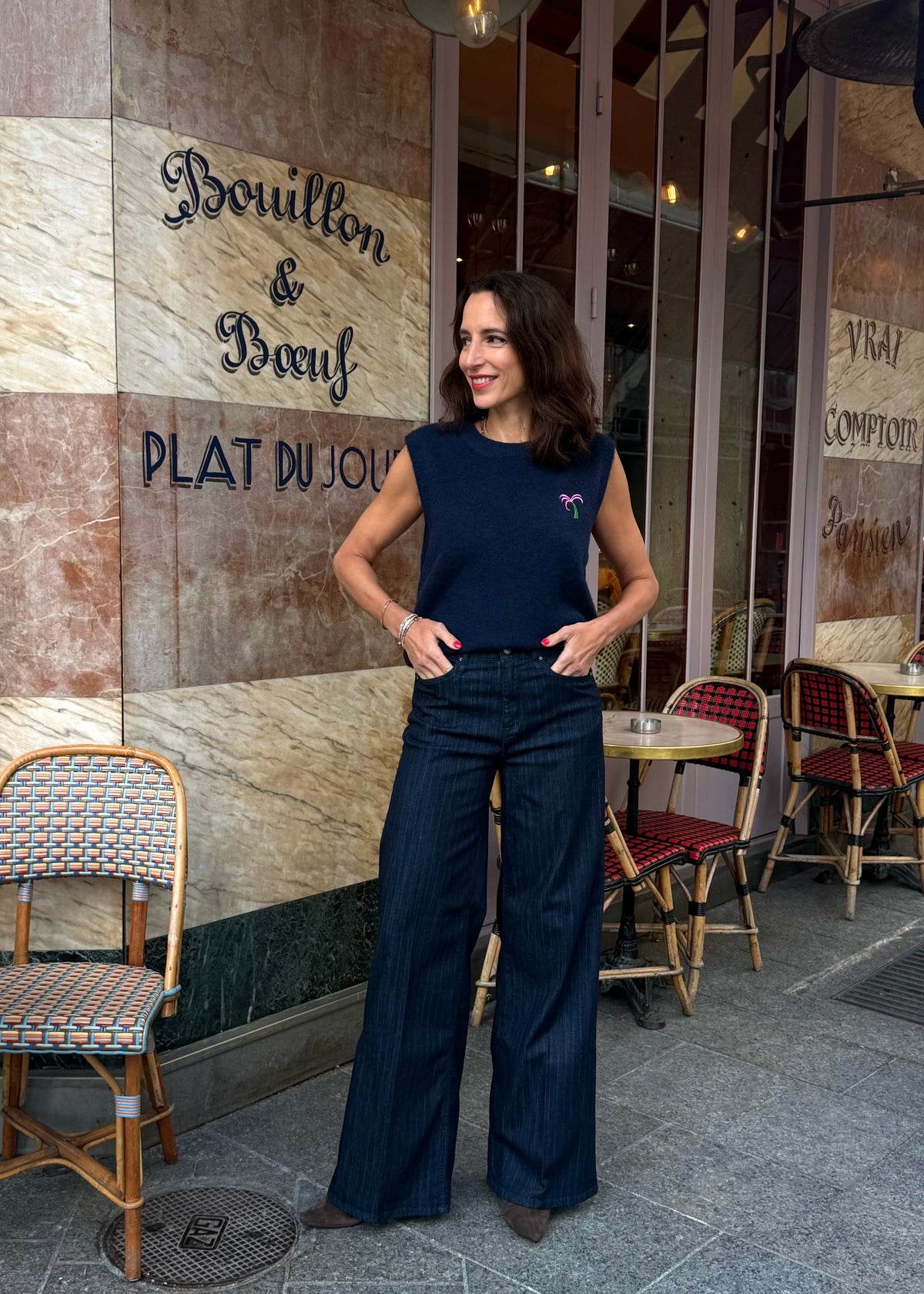 High-Waist Jeans Lurex 'Sventy Belt'