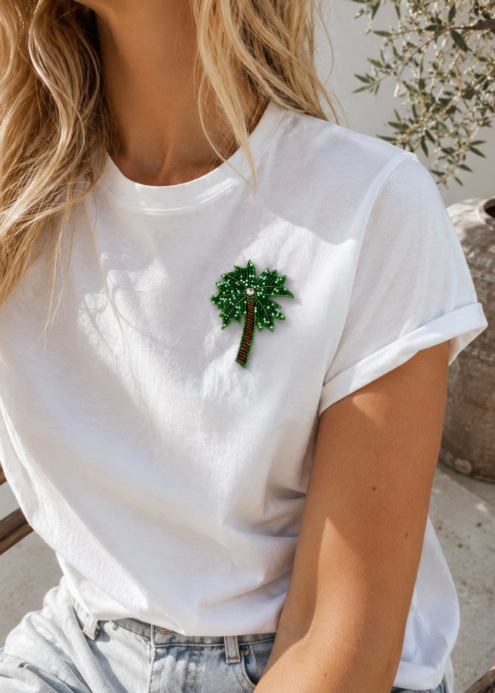 Brosche 'Palme'