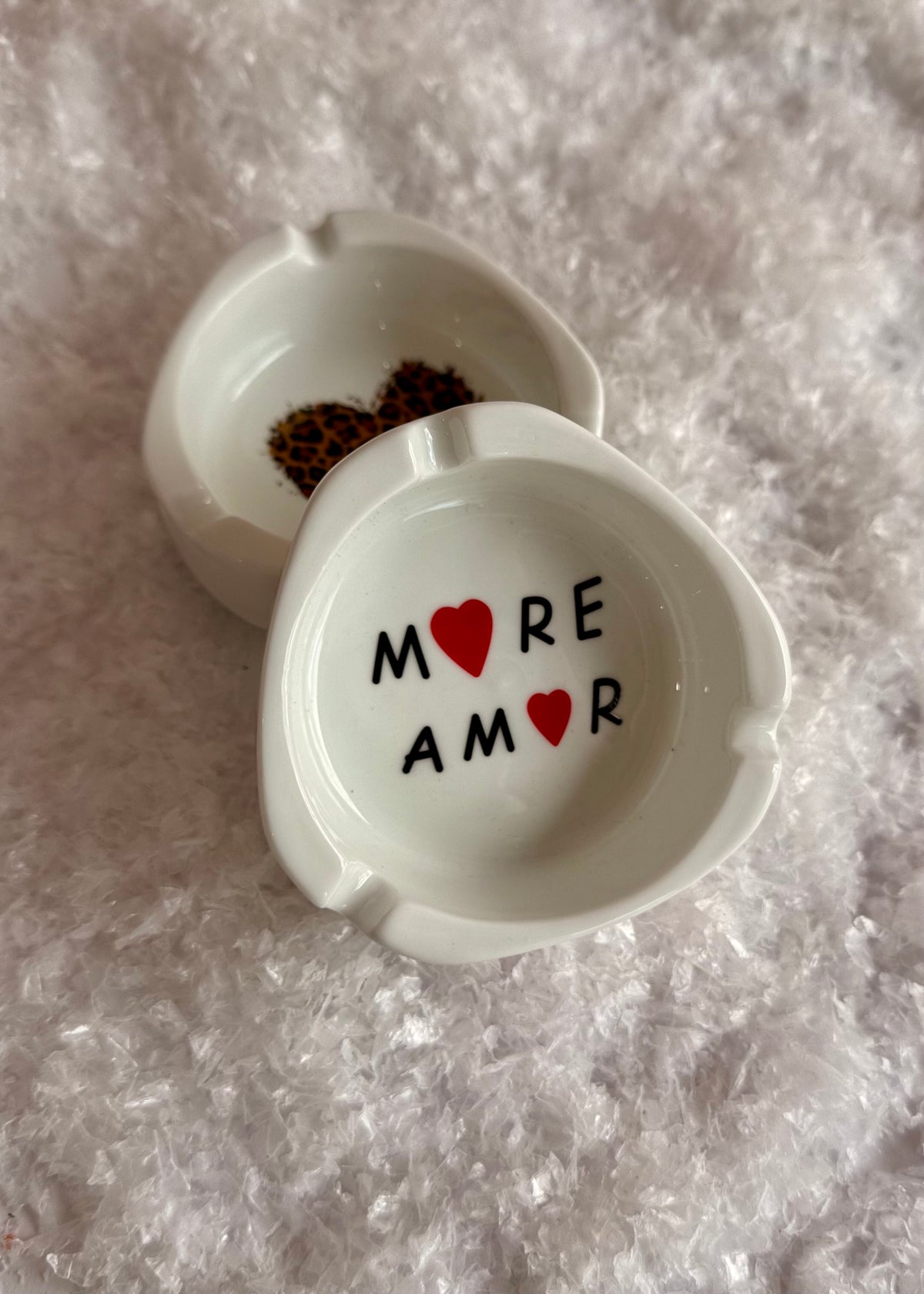 Porzellan Aschenbecher 'More Amore'