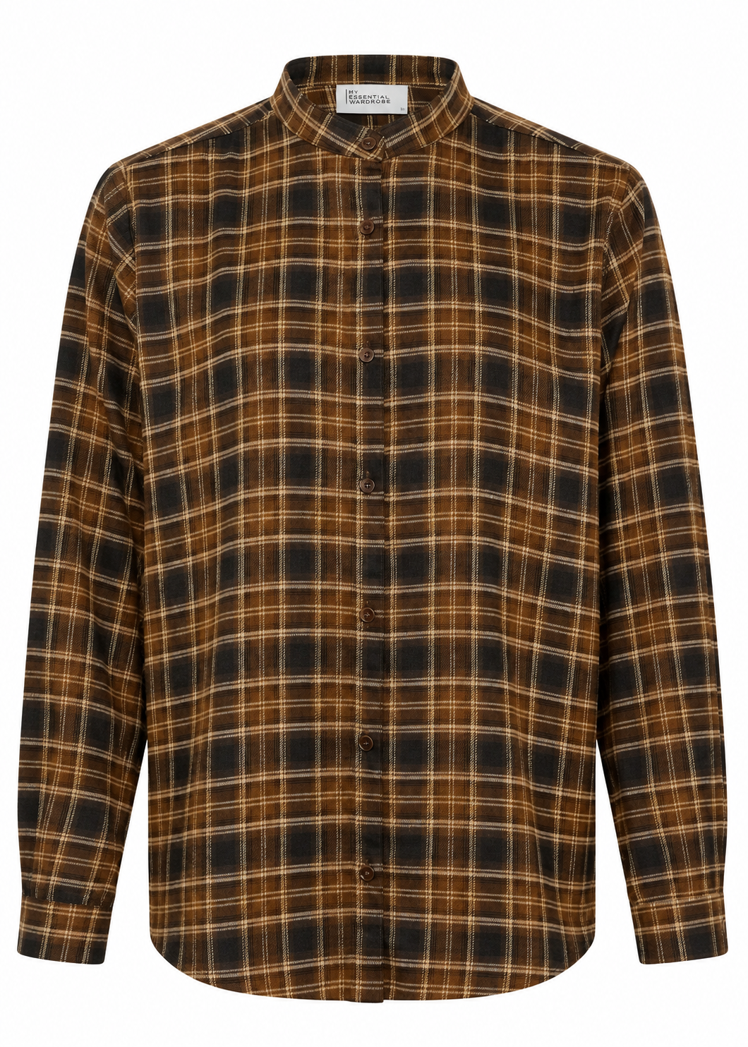 Hemdbluse 'Check' Braun