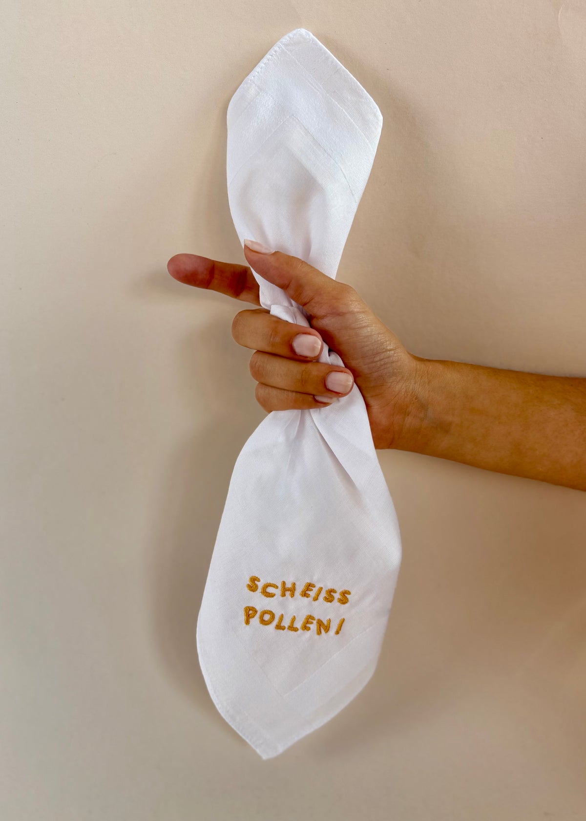 Taschentuch 'Scheiss Pollen'