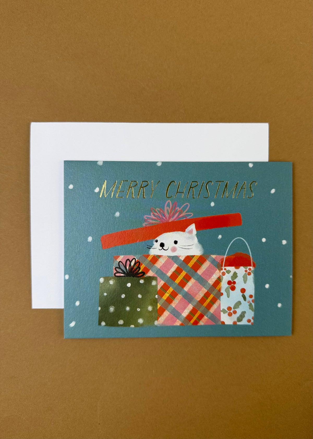 Karte 'Merry Christmas' Cat
