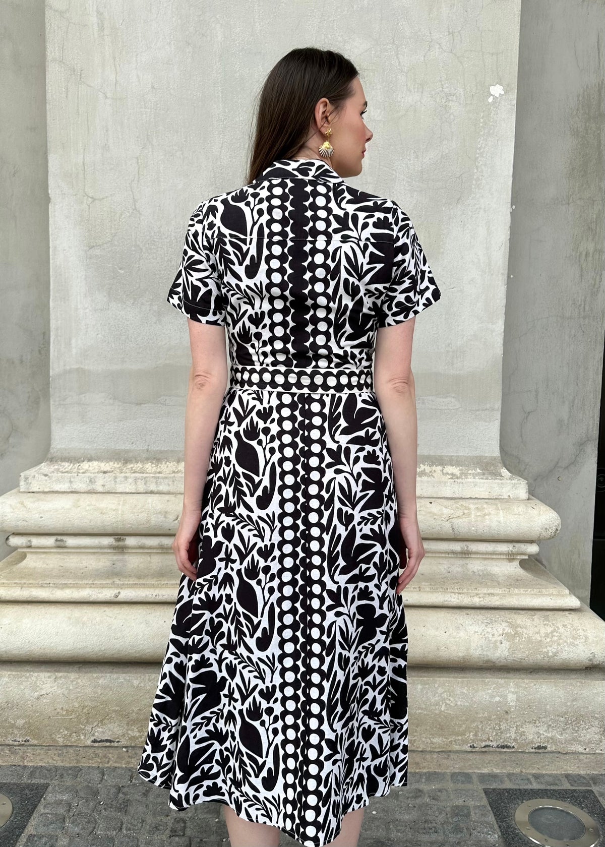 Leinenkleid &#39;Schwarz&#39;