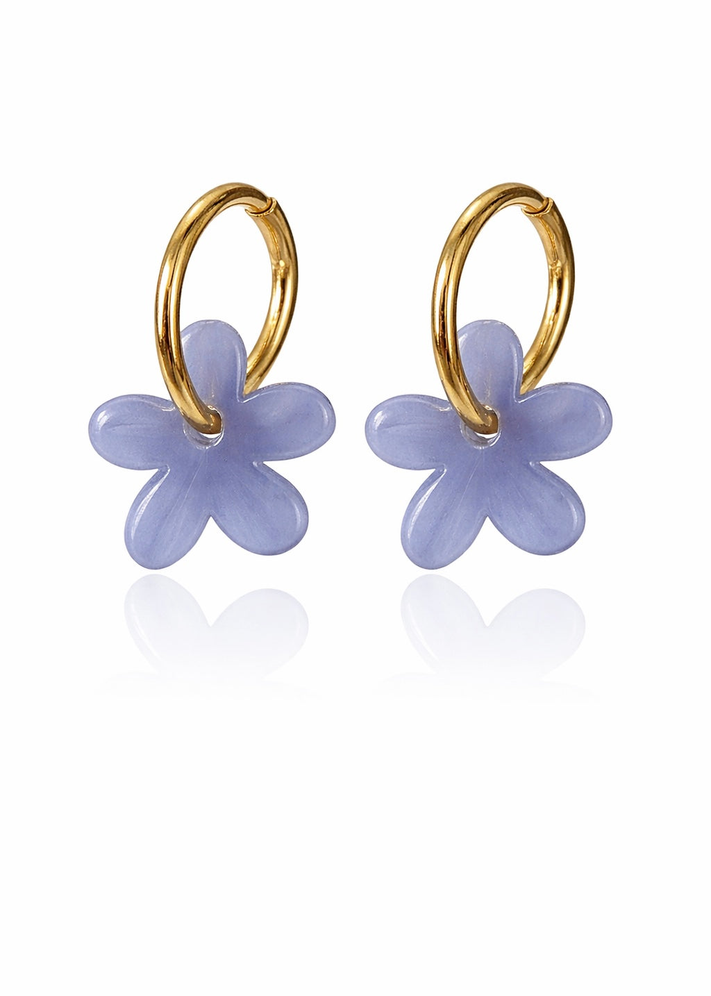Creole mit Blume Blau