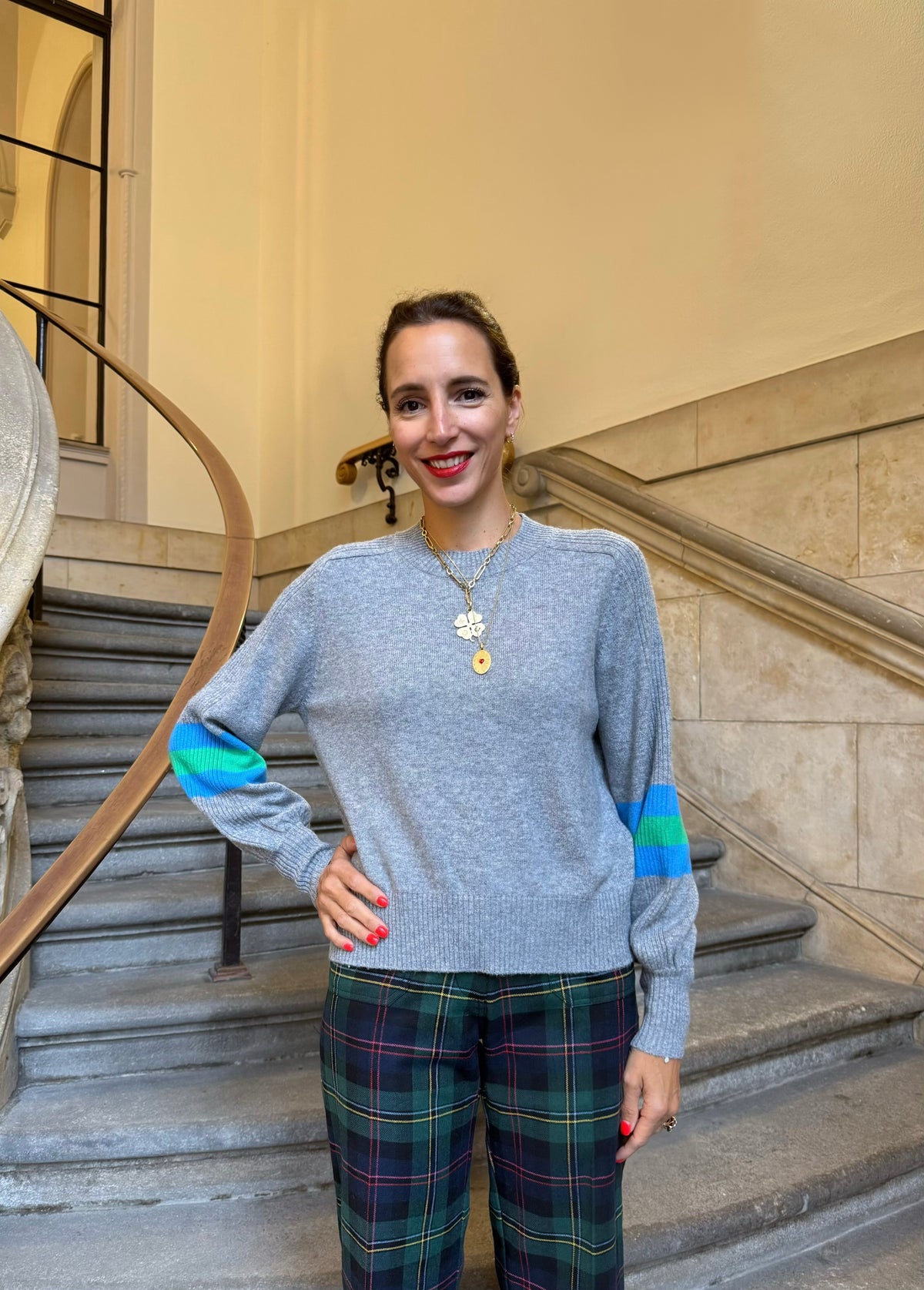Pullover mit Ballonärmel &#39;Grau&#39;