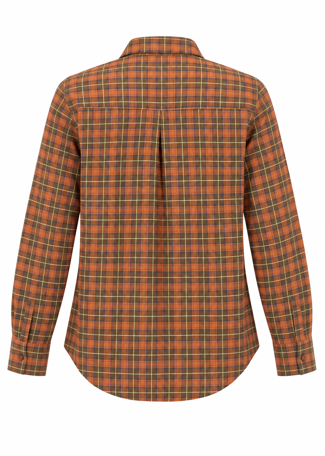 Hemdbluse 'Check' Zimt
