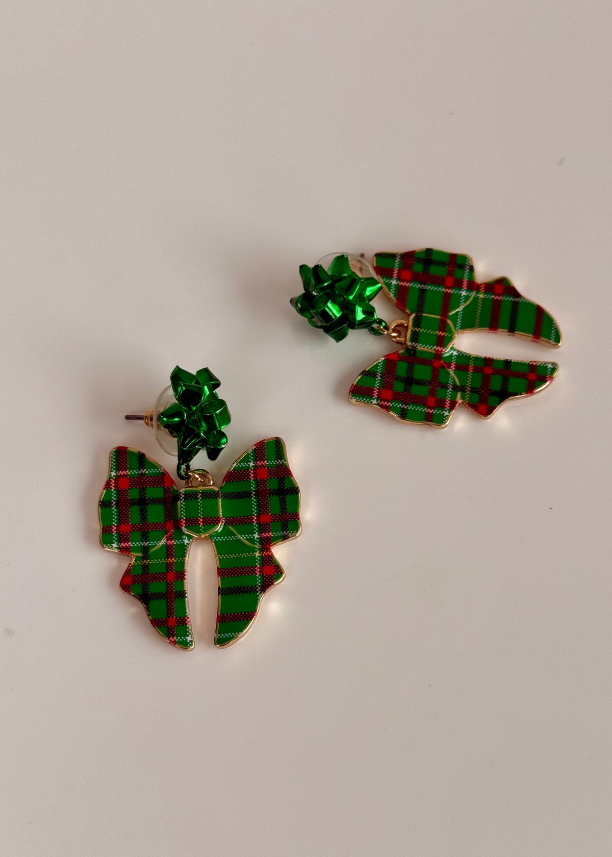 Ohrringe X-Mas 'Karo-Schleife'