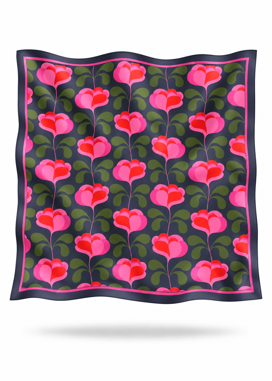 Tuch 'Flower' Navy
