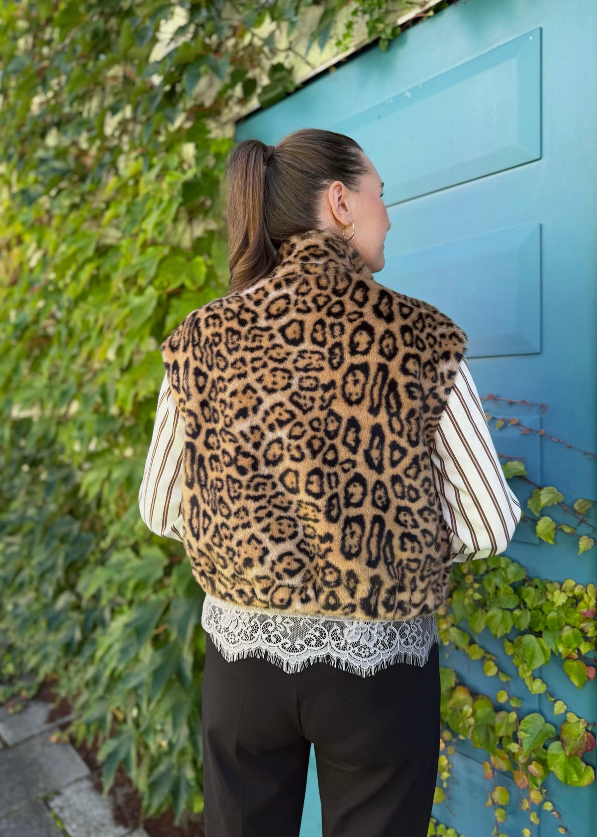 Weste aus Fake-Fur &#39;Leo&#39;