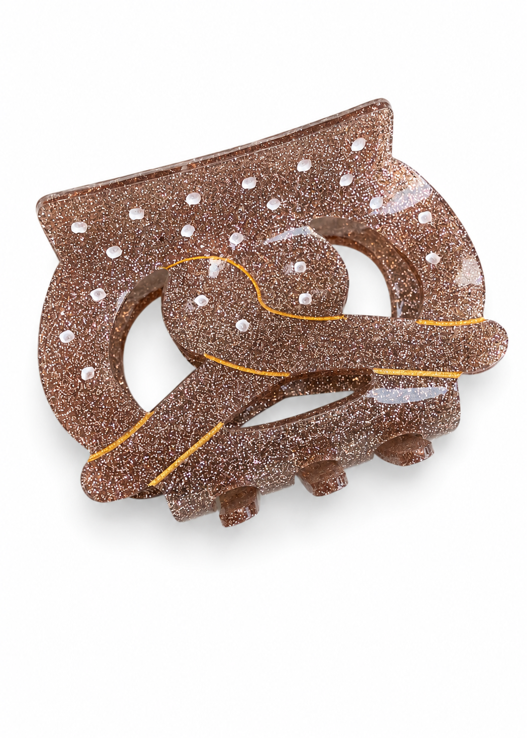 Haarklammer 'Breze-Taupe'