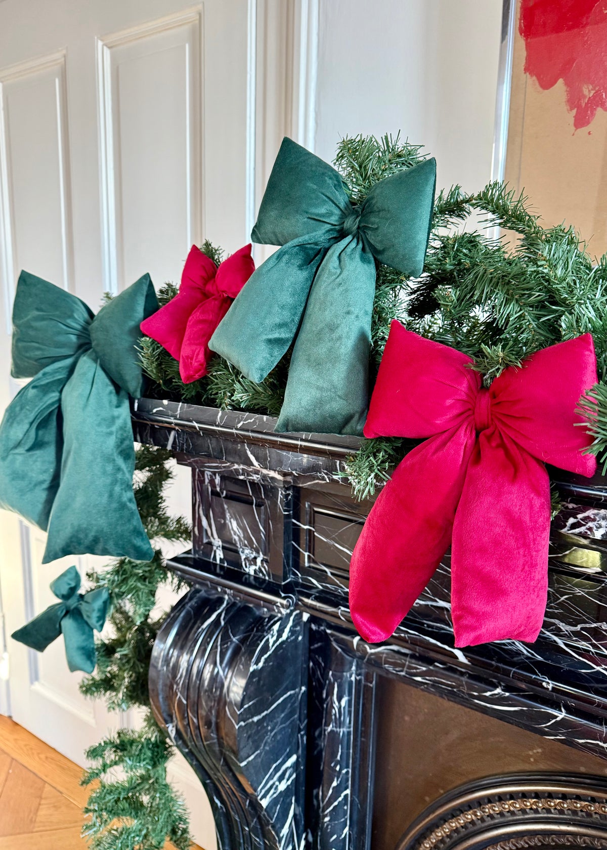 Samt Schleife XL grün