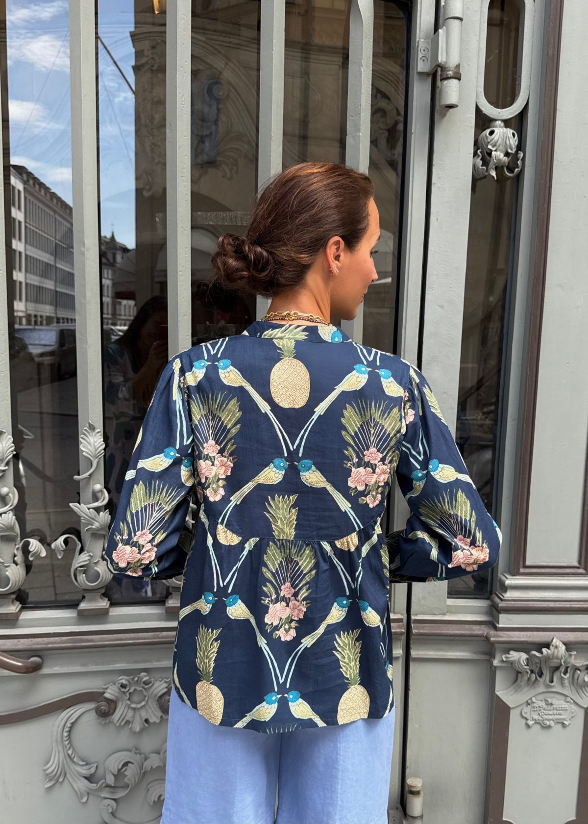 Bluse &#39;Paradies&#39; Navy