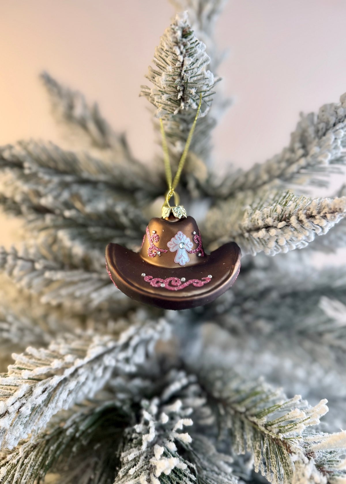 Christbaumanhänger 'Cowboy Hut'