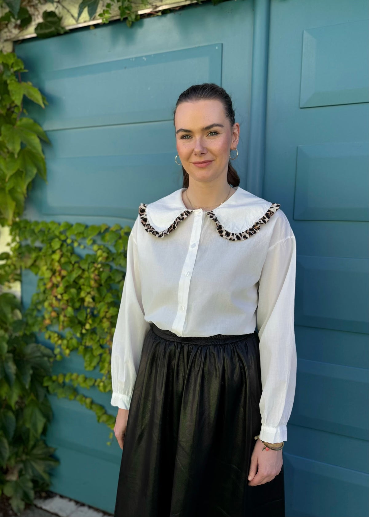 Bluse mit Bubikragen &#39;Leo&#39;
