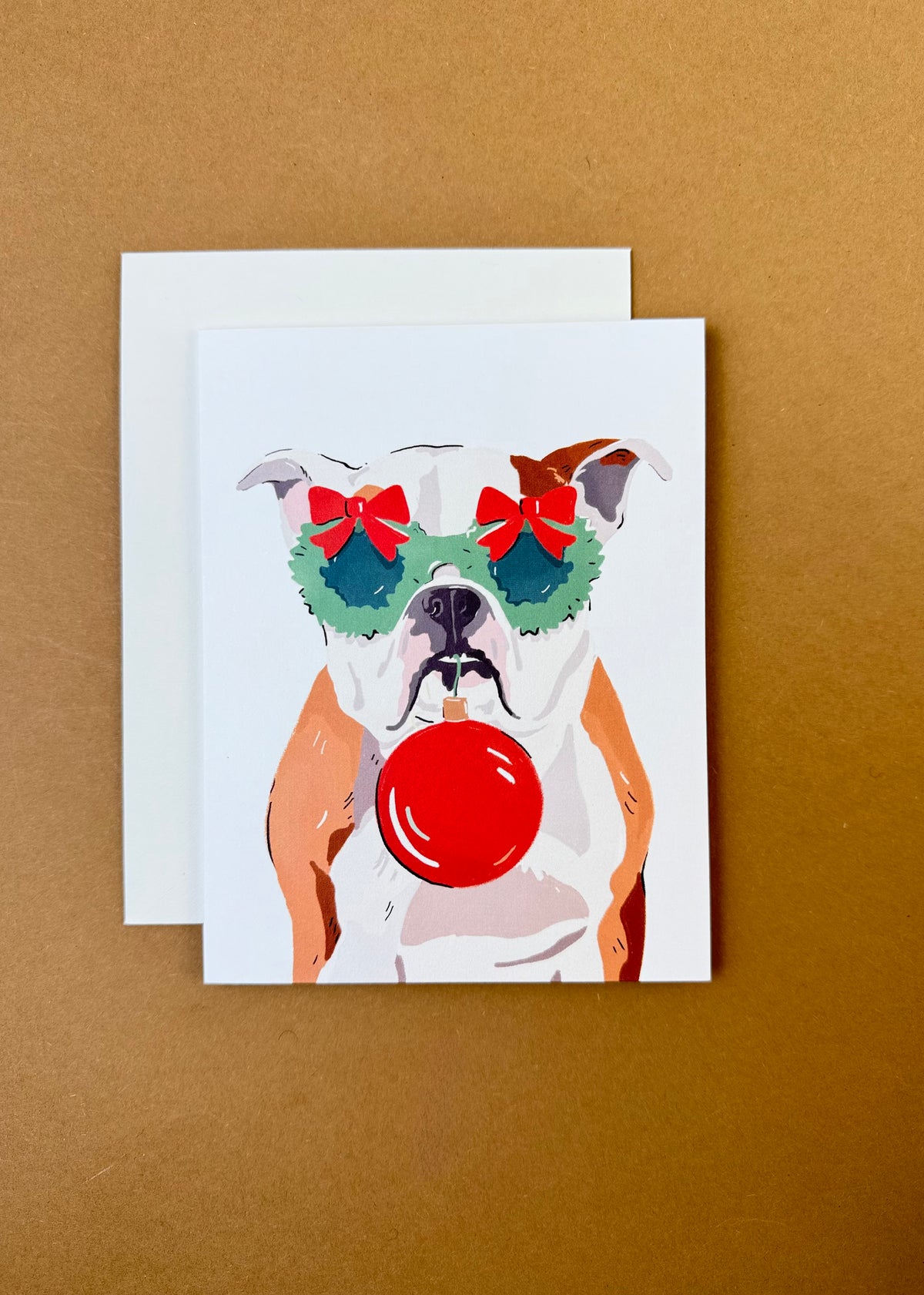 Karte 'X-Mas Dog Schleife'