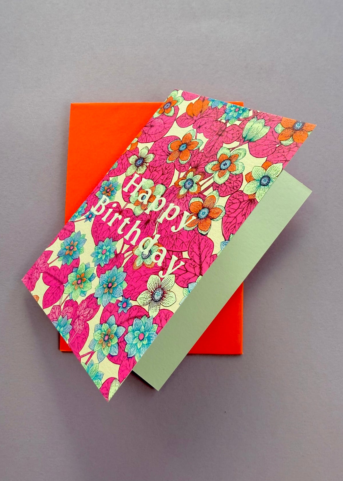 Karte &#39;Happy Birthday&#39; Flower