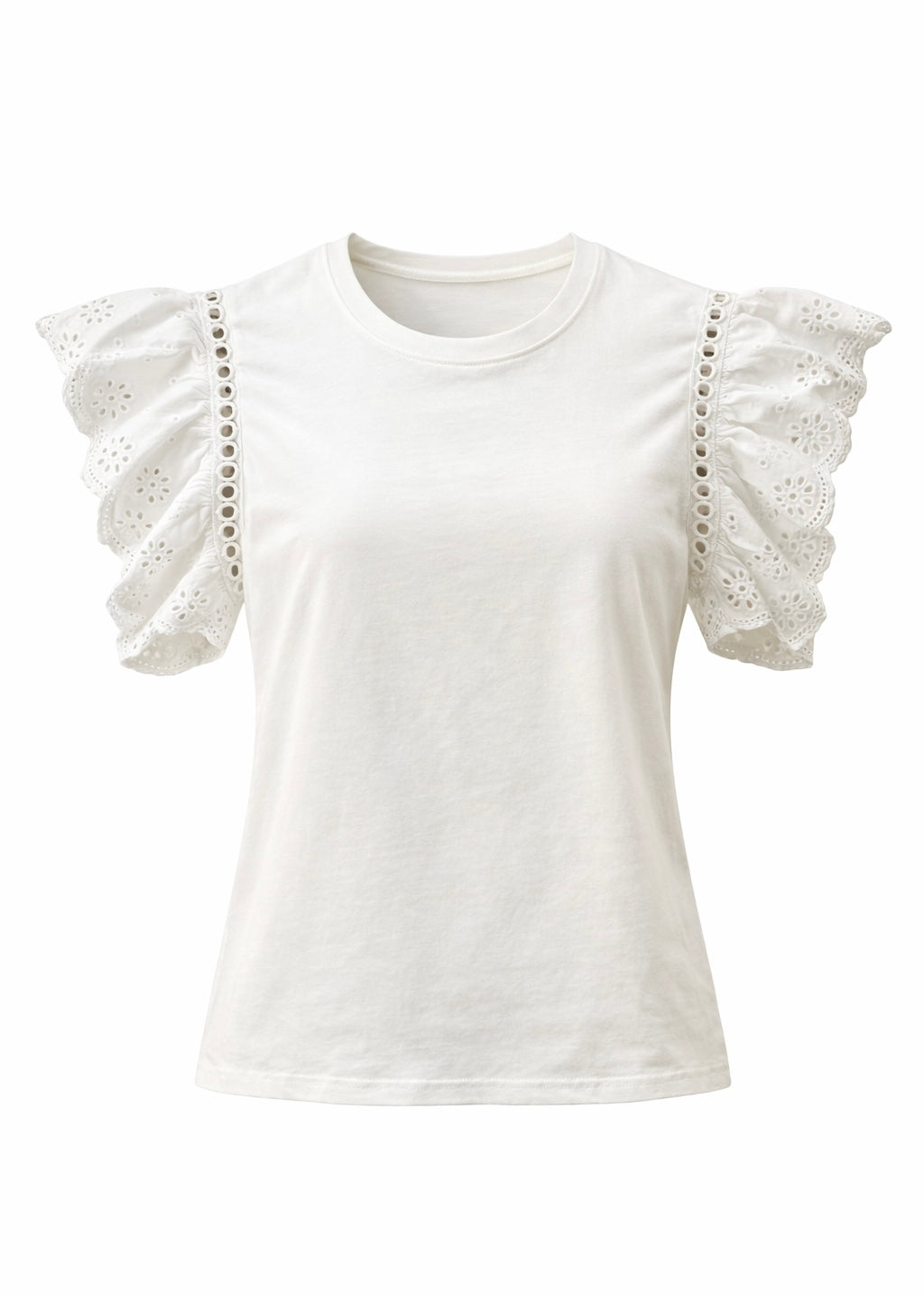 Shirt mit Lochspitze