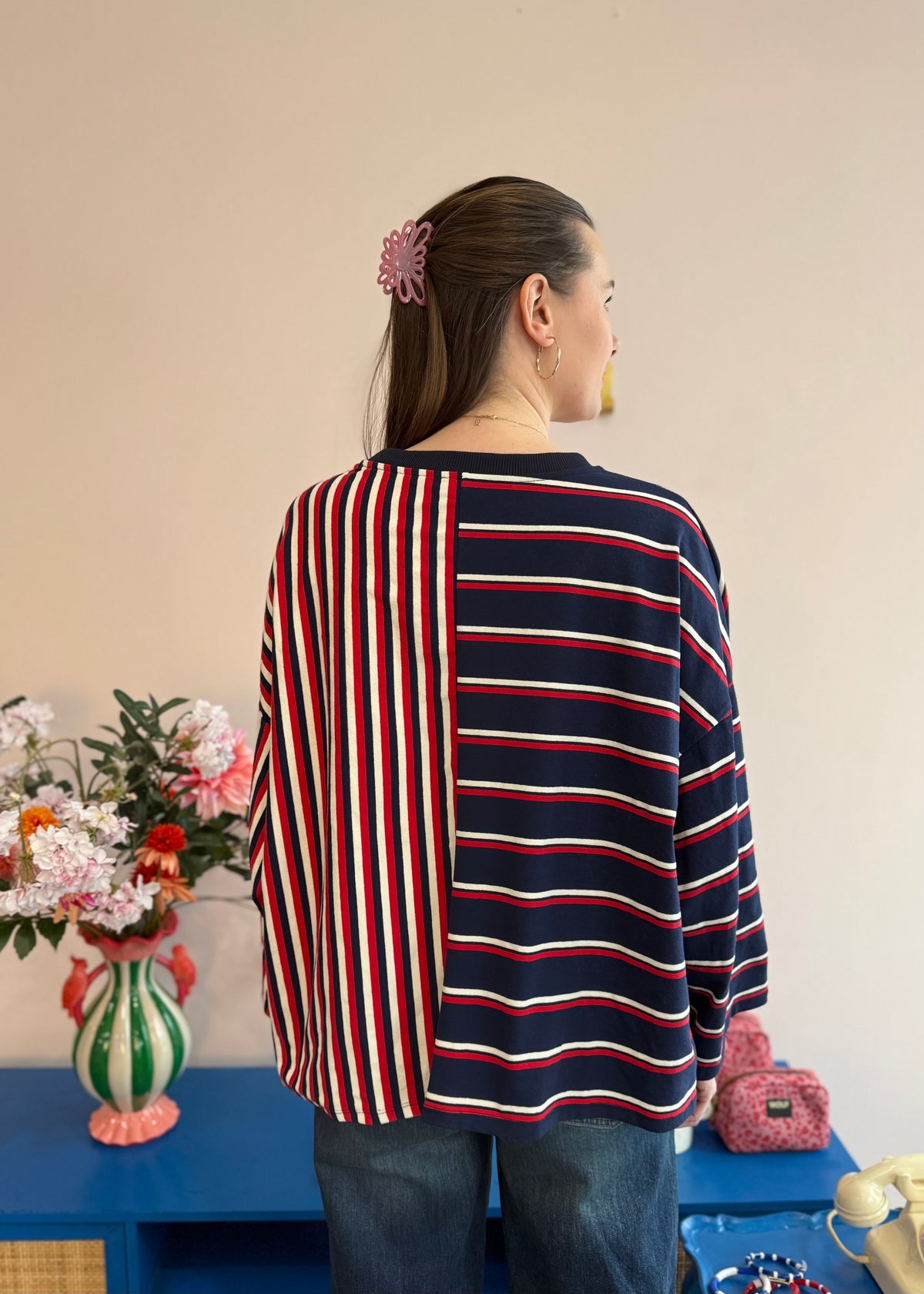 Sweatshirt 'Streifen'