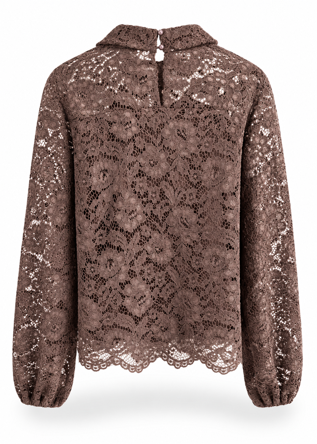 Bluse aus Spitze 'Braun'