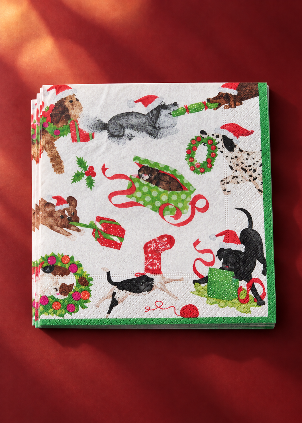Servietten 'X-Mas Dog'