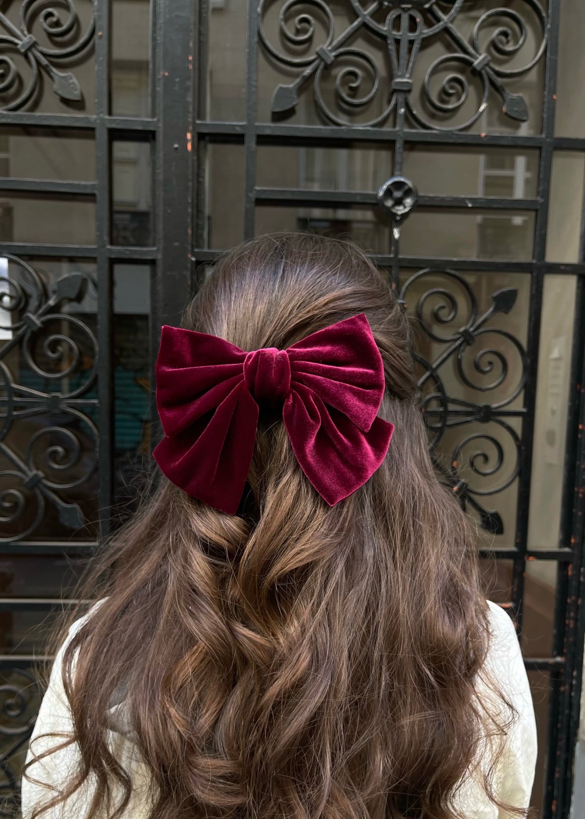 Haarspange &#39;Schleife&#39; Bordeaux