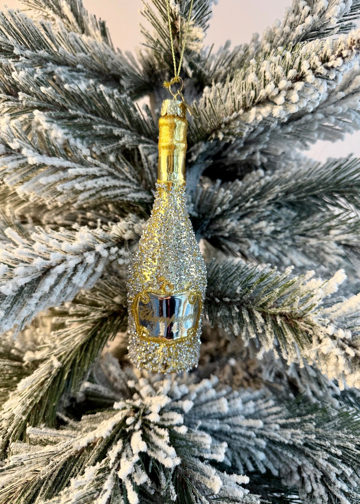 Christbaumanhänger 'Champagner'
