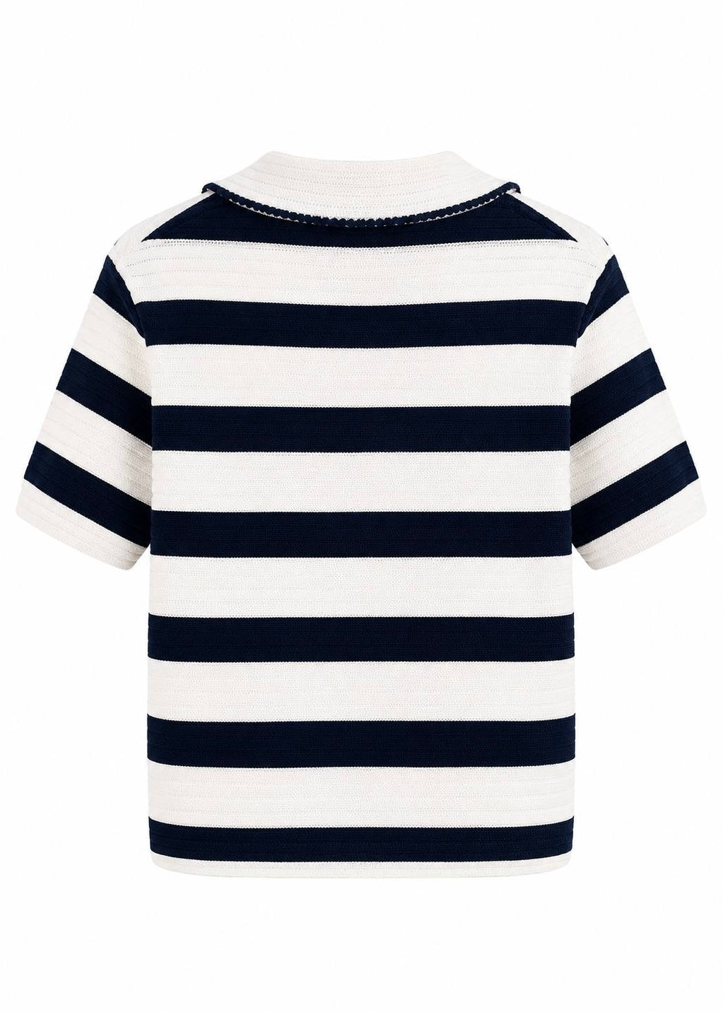 Strick-Poloshirt 'Navy-Offwhite'