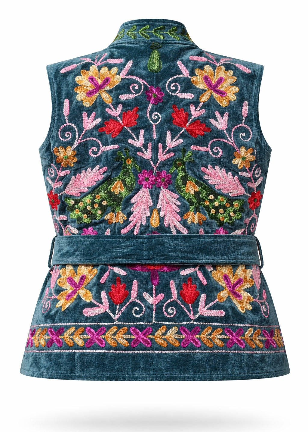 Bohoweste aus Samt 'Petrol'