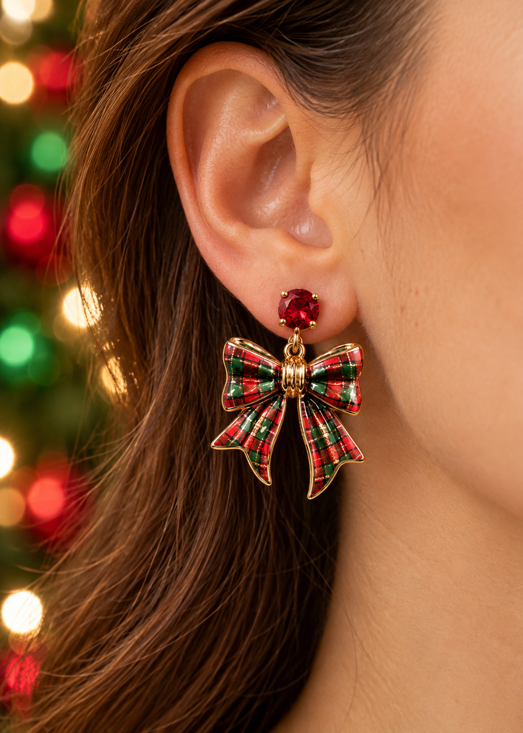 Ohrringe X-Mas 'Schleife'