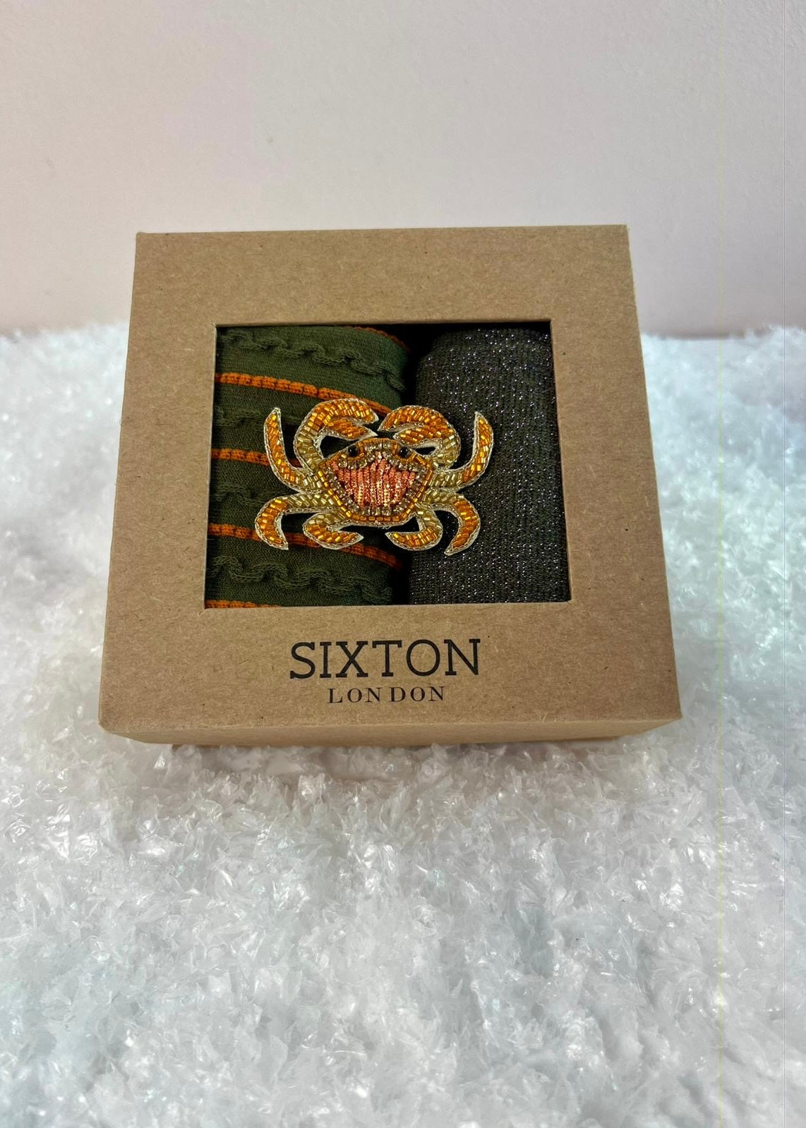 2er-Set Socken 'Krebs' Khaki