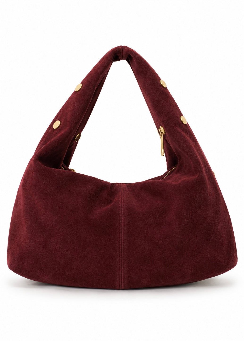 Tasche mit Nieten 'Bordeaux'