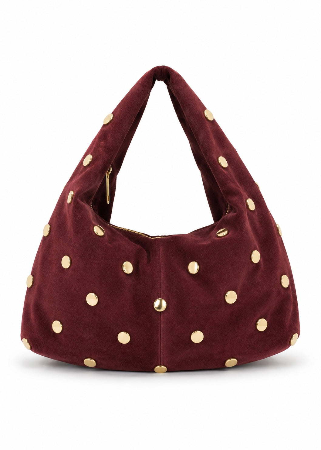 Tasche mit Nieten 'Bordeaux'