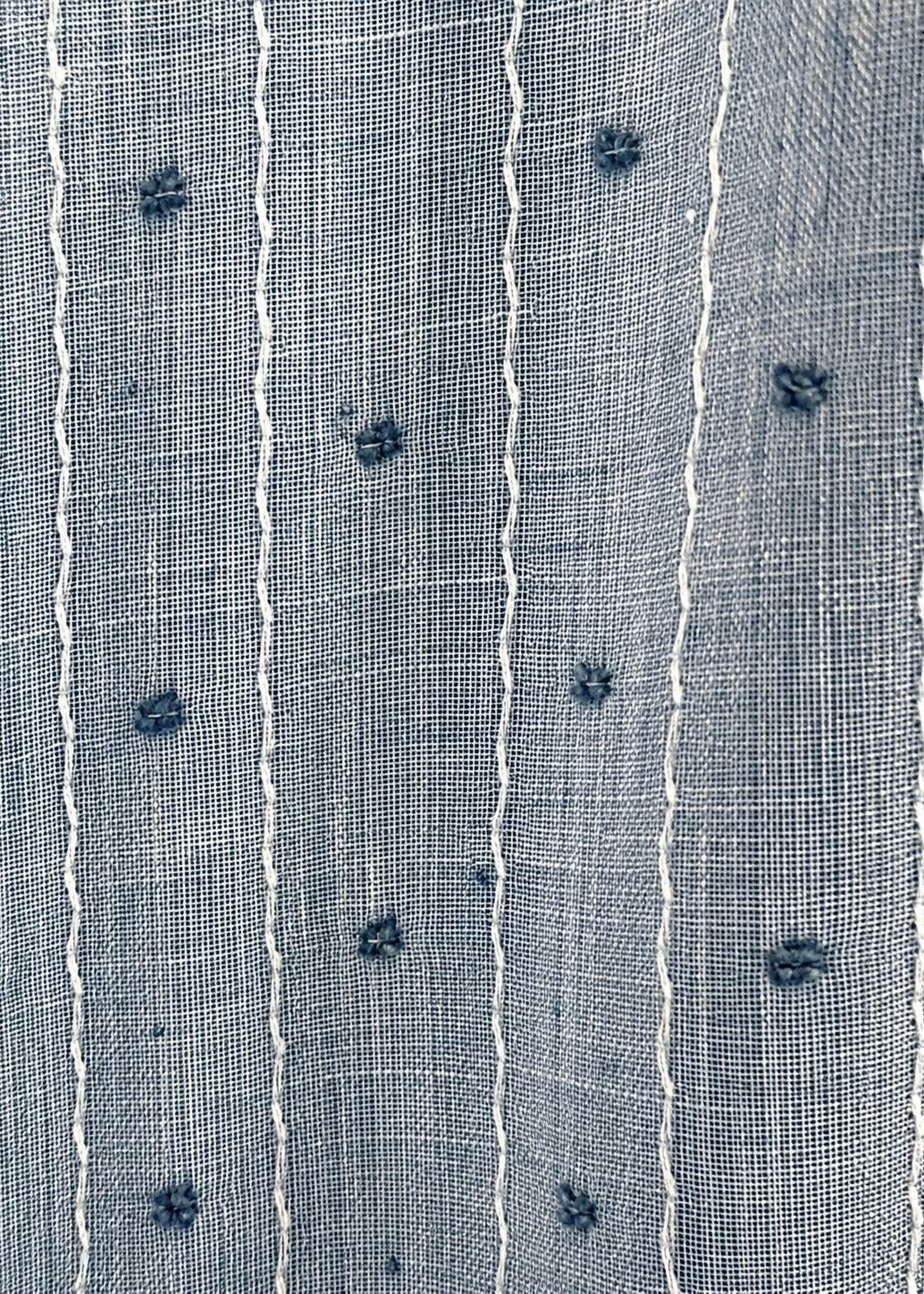 Bluse mit Volant 'Blau'