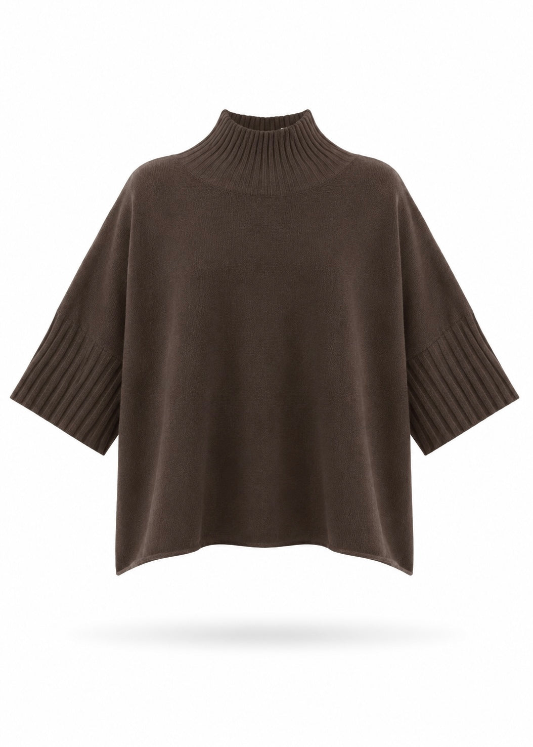 Poncho-Pullover 'Braun'