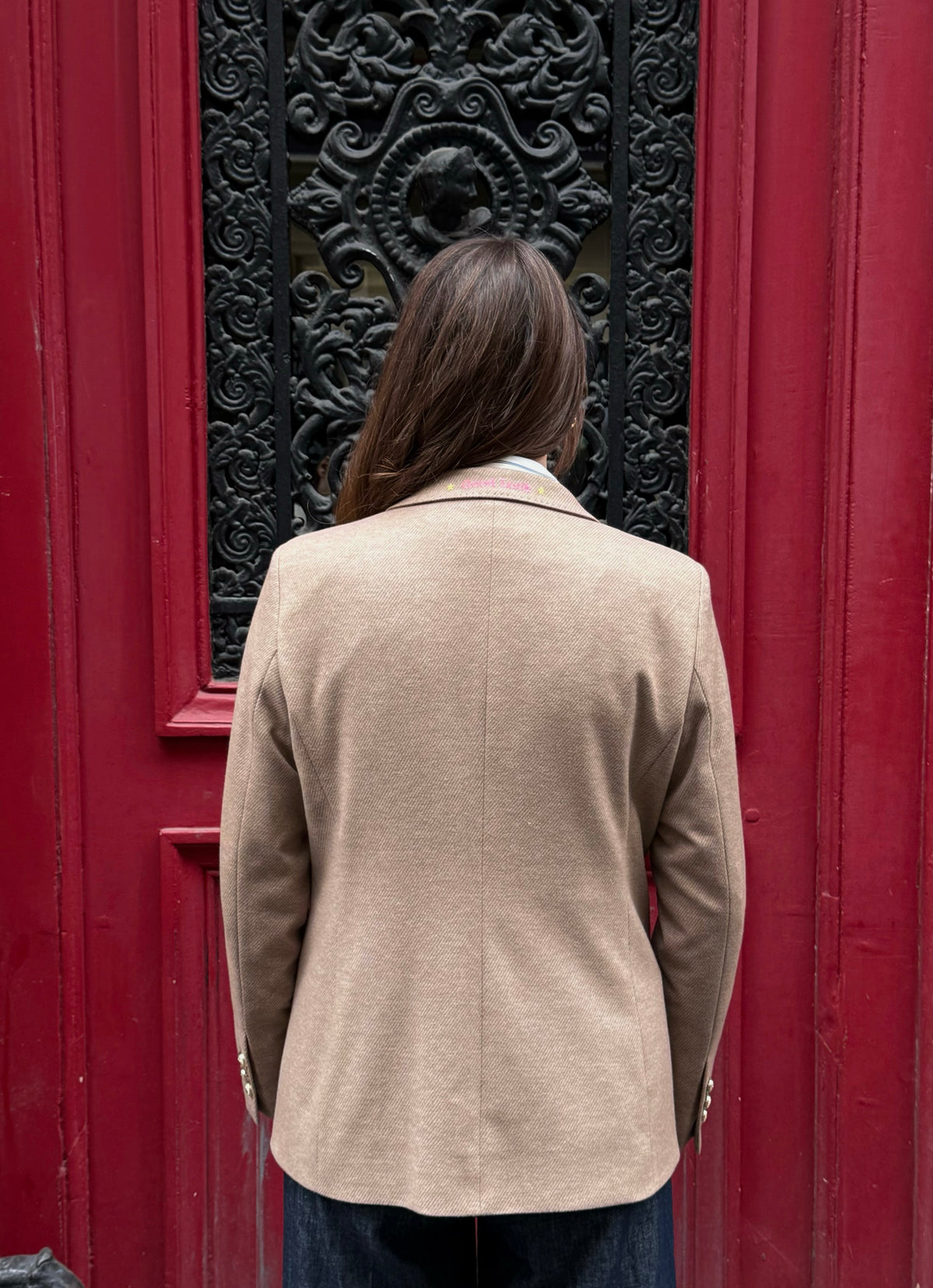 Flanell-Blazer &#39;Good Luck&#39;