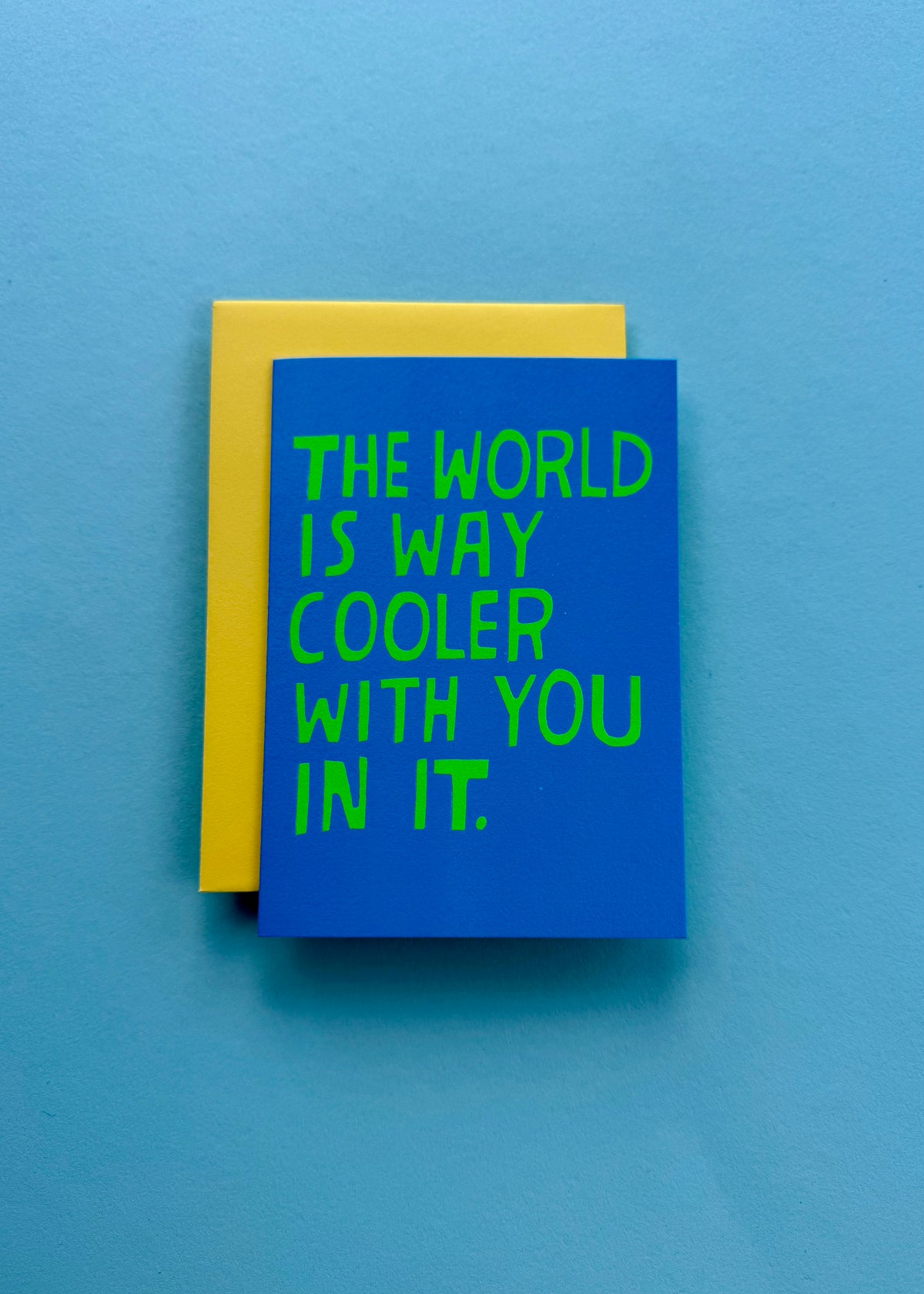 Karte &#39;The World is...&#39;