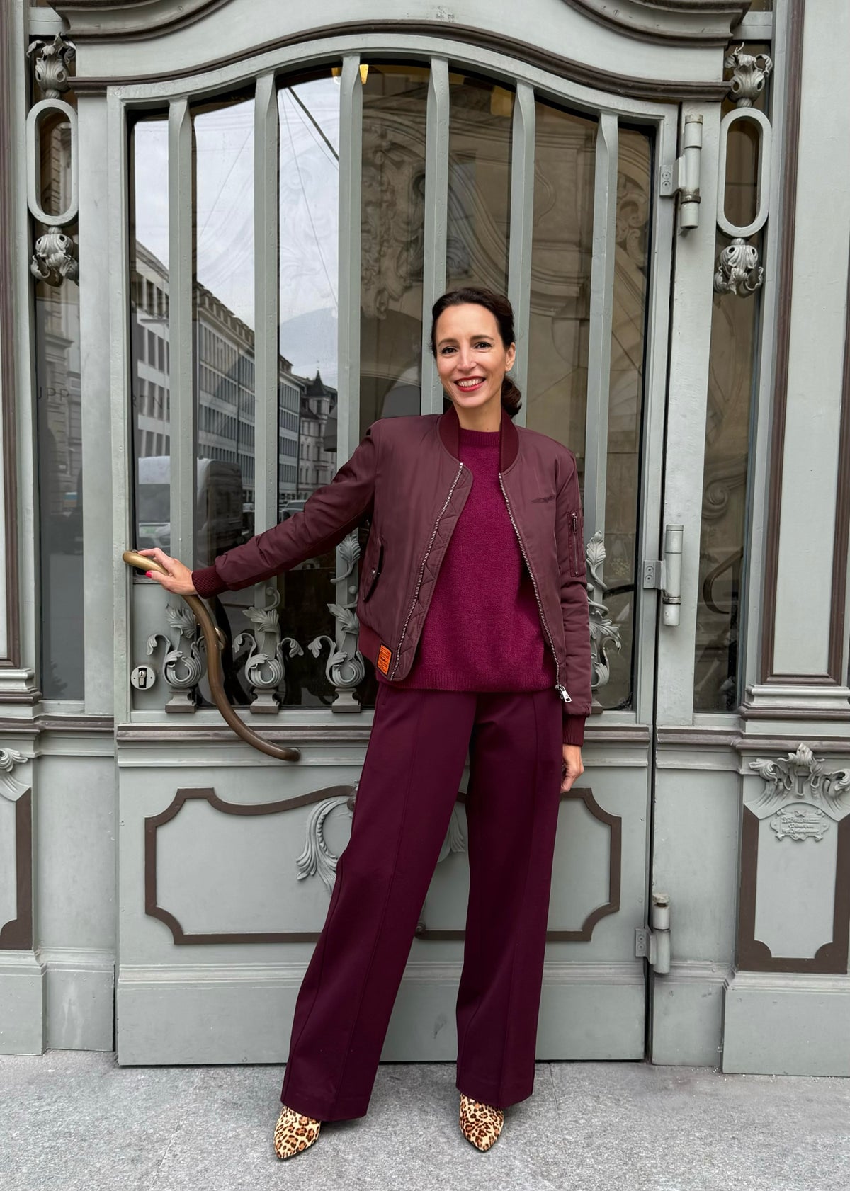 Bomberjacke &#39;Bordeaux&#39;
