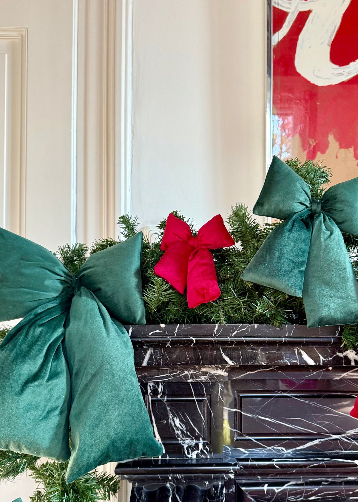 Samt Schleife L grün