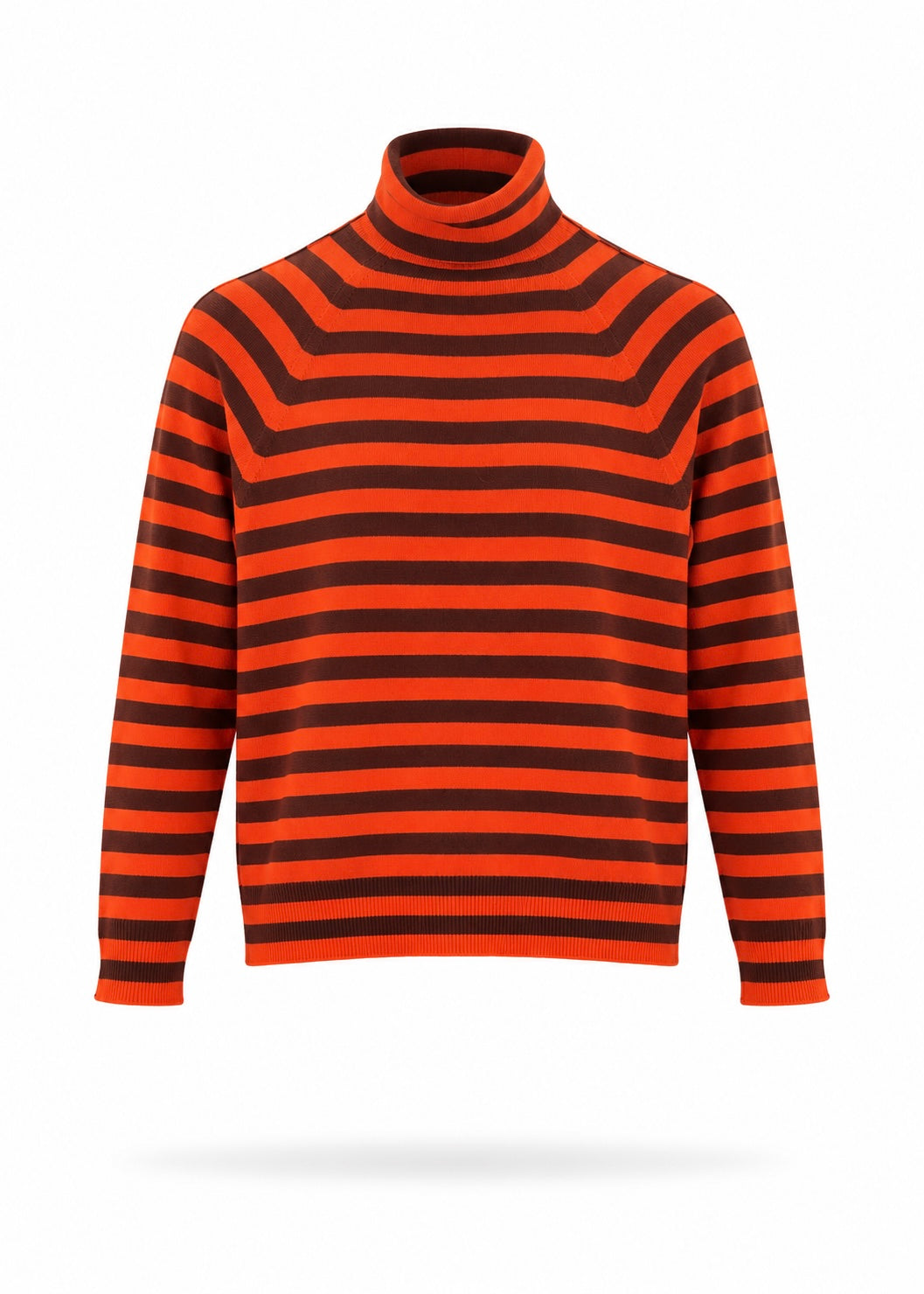 Ringel-Pullover 'Orange-Braun'