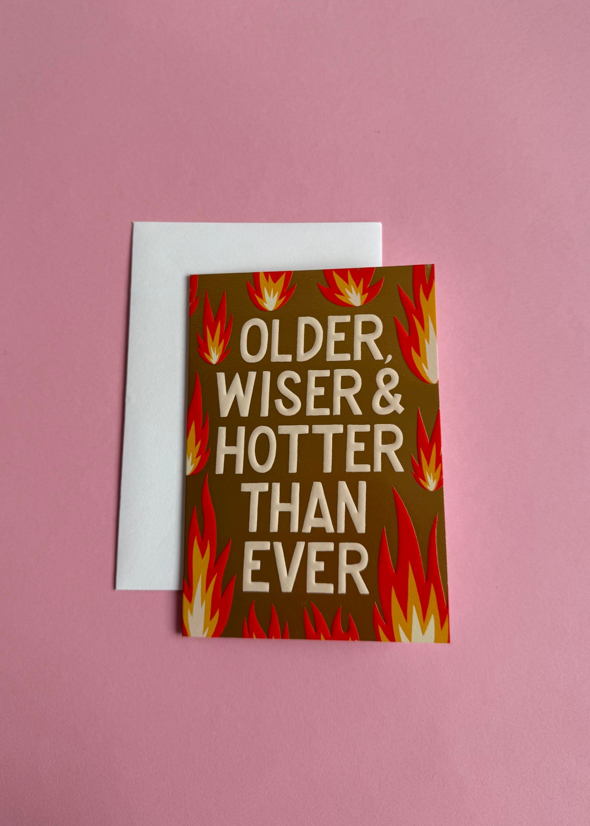Karte &#39;Older, Wiser &amp; Hotter...&#39;