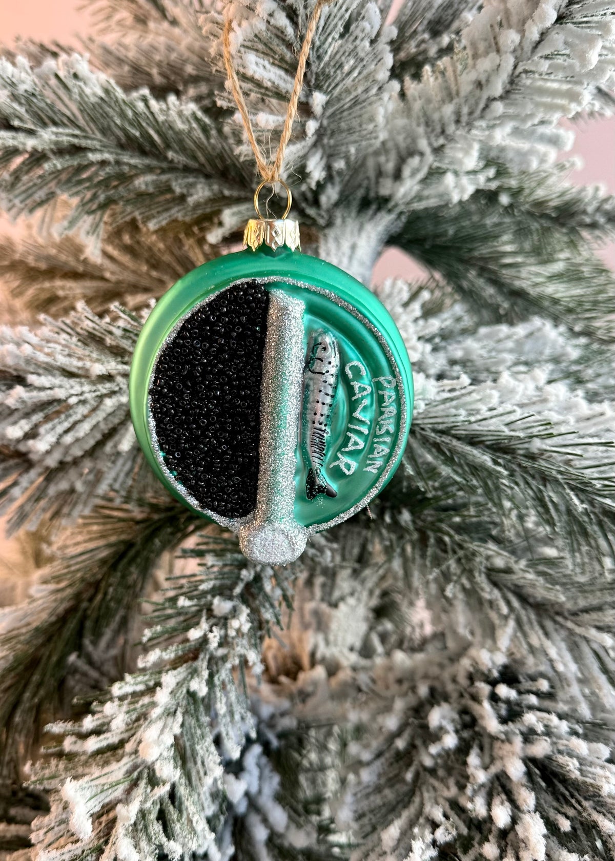 Christbaumanhänger 'Caviar Türkis'