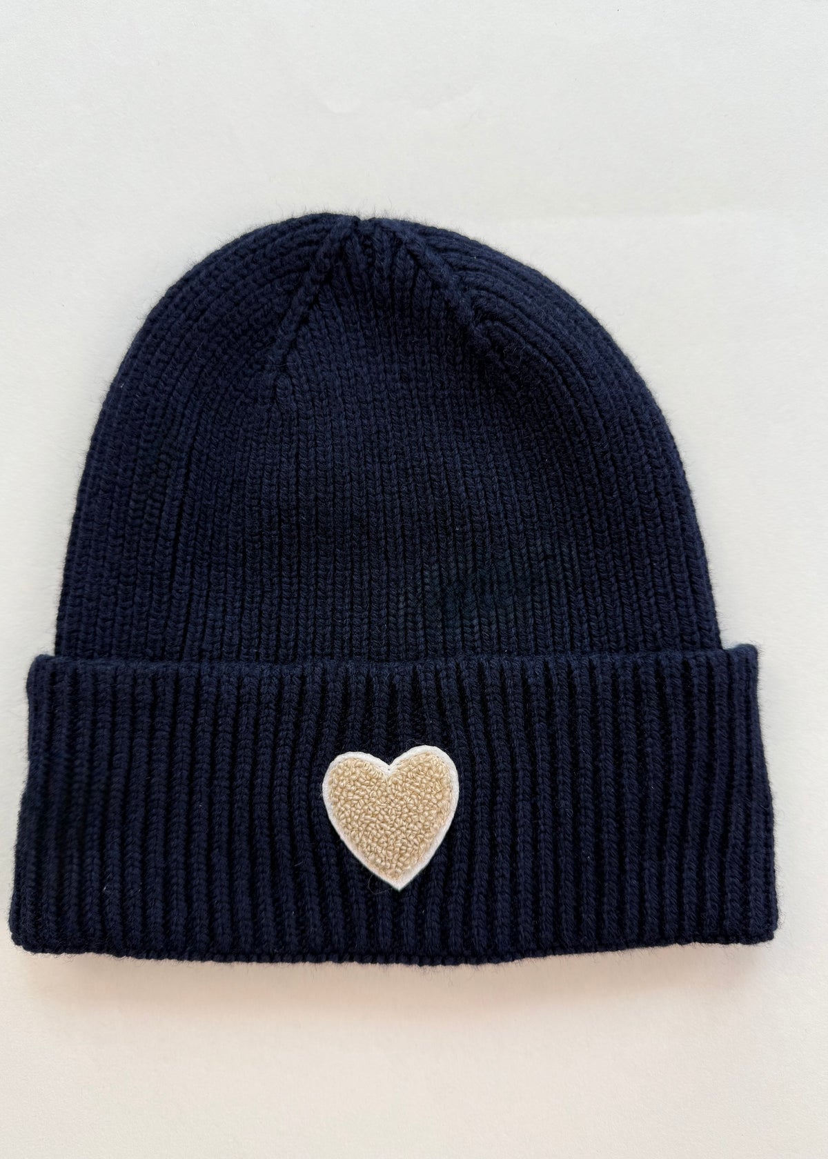 Mütze mit Herz &#39;Navy&#39;